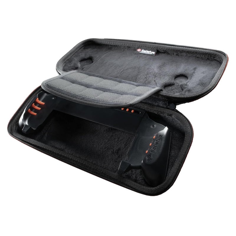 Satisfye - ZenGrip Ronin Slim Bundle, Accessories Compatible with Nintendo Switch & OLED - The Bundle includes: Black Ronin ZenGrip and Grey ZenCase Slim (BLACK) - Image 4